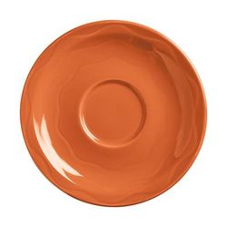 Libbey 903034201 6 1/4" Round Cantina Saucer - Glazed, Cayenne, Red