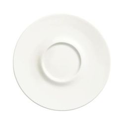 Libbey 905356590 5 1/8" Round Royal Rideau Saucer - Slenda, White
