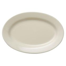 Libbey 740-901-128 12 1/4" x 8 1/3" Oval Porcelana Platter - Porcelain, Cream White