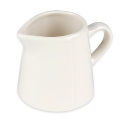 Libbey FH-522 3 oz Farmhouse Creamer - Glazed Porcelain, Cream White