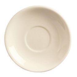Libbey NR-2 5 1/2" Round Saucer - Stoneware, Kingsman White