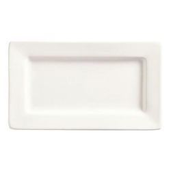 Libbey SL-33 Rectangular Porcelain Plate, 7 1/2" x 4 1/2", White, Slate