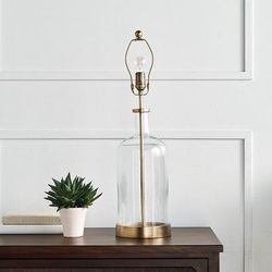 Briggs USB Table Lamp Base - Brass - Frontgate