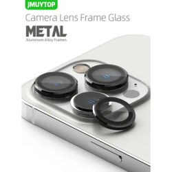 JMUYTOP Protector Camera For iPhone 13 14 Pro Max mini Aluminum Alloy Metal with Tempered Glass Full Cover Camera Lens Protector