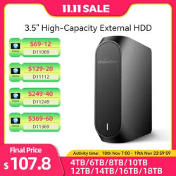 UnionSine 4TB 8TB 10TB 12TB 16TB 18TB 3.5"USB 3.2Gen External Hard Disk HDD Compatible Desktop/Laptop/Mac/Xbox/Xbox One/PS4/TV