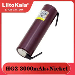 New HG2 18650 3000mAh battery 18650HG2 3.6V discharge 20A, dedicated For hg2 batteries + DIY Nickel