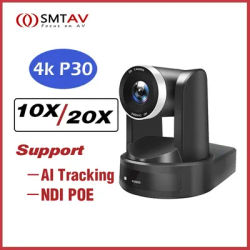 SMTAV 1080P 4K SDI PTZ Camera 10X 20X Zoom HDMI IP Live Streaming Camera Support POE Conference Camera for Church Meeting