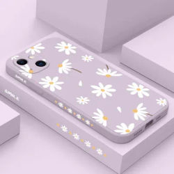 Plain Daisies Phone Case For iPhone 16 15 14 13 12 11 Pro Max Mini X XR XS MAX SE2020 8 7 Plus 6 6S