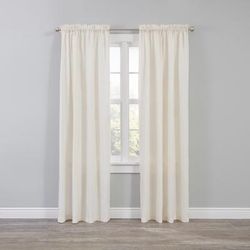 Wide Width BH Studio Microfiber Rod-Pocket Panel by BH Studio in Ivory (Size 50" W 96" L)