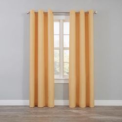 Wide Width BH Studio Microfiber Grommet Panel by BH Studio in Maize (Size 50" W 108"L)