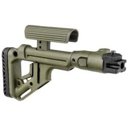 FAB Defense Tactical Folding Buttstock w/ Cheek Piece for AK-47/74 Olive Drab Green FX-UASAKPG