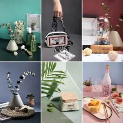 Photography Backdrops Photo Wallpaper 57*43cm 2sides Solid Color Background Paper Props For Photo