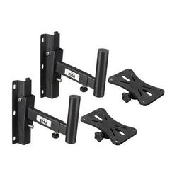 Pyle Pro PSTNDW15 Dual Universal Adjustable Wall Mount Speaker Bracket Stands (Pair) PSTNDW15