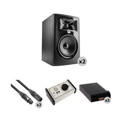 JBL 305P MkII - Studio Monitor Kit with Passive Monitor Controller, Speaker Pad 305P MKII