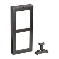 2N Surface Frame for Two IP Verso Modules (Black) 01290-001