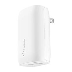 Belkin BoostCharge 37W 2-Port USB-A/USB-C PD Wall Charger WCB007DQWH