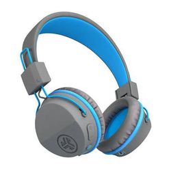 JLab JBuddies Studio Wireless On-Ear Kids Headphones (Gray and Blue) HBSTUDIORGRYBLU4