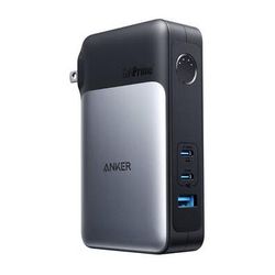 ANKER 733 2-in-1 65W GaN Wall Charger & 10,000 mAh Power Bank (Black) A1651111-1