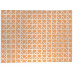 CANE TANGERINE Kitchen Mat By Kavka Designs