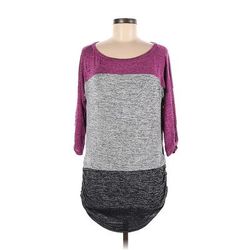 Fig & Blu 3/4 Sleeve Top Gray Tops - Women's Size Medium