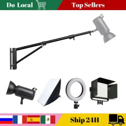 170cm 135cm Heavy Wall Mount Boom Arm Projector Bracket for Photography Studio Softbox Video Strobe Ring Lights