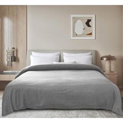 Supreme Warmth Pencewood Fleece Blanket by LCM Home Fashions, Inc. in Grey (Size KING)