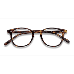 Unisex s square Tortoise Acetate Prescription eyeglasses - Eyebuydirect s Symmetry