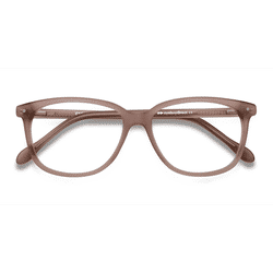 Female s rectangle Matte Pink Acetate Prescription eyeglasses - Eyebuydirect s Escape