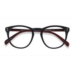 Unisex s round Black & Brown Plastic Prescription eyeglasses - Eyebuydirect s Legendary