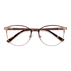 Female s round Rose Gold Metal Prescription eyeglasses - Eyebuydirect s Kali