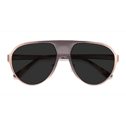 Unisex s aviator Rose Gold Metal Prescription sunglasses - Eyebuydirect s Radar