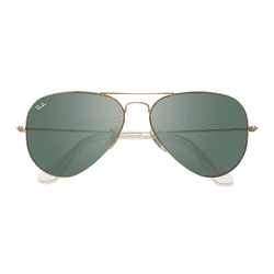 Unisex s aviator Gold Metal Prescription sunglasses - Eyebuydirect s Ray-Ban RB3025