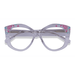 Female s horn Clear Floral Acetate Prescription eyeglasses - Eyebuydirect s Petalis