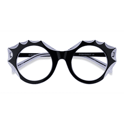 Female s geometric Black Clear Acetate,Metal Prescription eyeglasses - Eyebuydirect s Audition