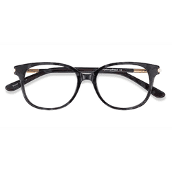 Female s horn Gray Floral Acetate Prescription eyeglasses - Eyebuydirect s Jasmine