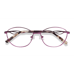 Female s oval Purple Metal Prescription eyeglasses - Eyebuydirect s Helix