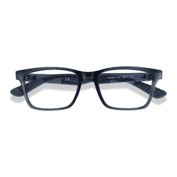 Unisex s rectangle Blue Plastic Prescription eyeglasses - Eyebuydirect s Ray-Ban RB7025