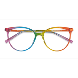 Female s horn Rainbow Plastic Prescription eyeglasses - Eyebuydirect s Positivity