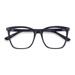 Female s square Black Acetate,Eco Friendly Prescription eyeglasses - Eyebuydirect s Meliora