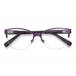 Female s horn Purple Acetate, Metal Prescription eyeglasses - Eyebuydirect s Feline