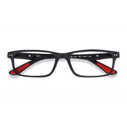 Unisex s rectangle Matte Black Acetate Prescription eyeglasses - Eyebuydirect s Ray-Ban RB5277