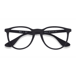 Unisex s round Black Plastic Prescription eyeglasses - Eyebuydirect s Ray-Ban RB7046