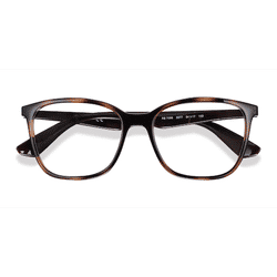 Unisex s square Tortoise Brown Plastic Prescription eyeglasses - Eyebuydirect s Ray-Ban RB7066
