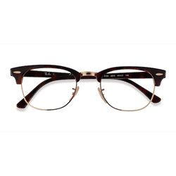 Unisex s browline Gold Tortoise Acetate, Metal Prescription eyeglasses - Eyebuydirect s Ray-Ban Clubmaster Change