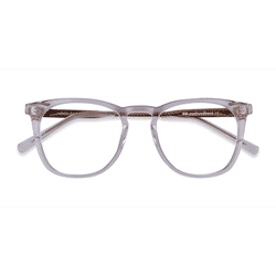 Unisex s square Clear Acetate,Metal Prescription eyeglasses - Eyebuydirect s Vinyl