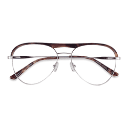 Male s aviator Tortoise & Silver Acetate, Metal Prescription eyeglasses - Eyebuydirect s Mission