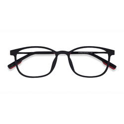 Female s rectangle Matte Black Plastic Prescription eyeglasses - Eyebuydirect s Idea