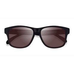 Unisex s square Black Brown Plastic Prescription sunglasses - Eyebuydirect s Flux