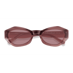 Unisex s horn Crystal Brown Acetate Prescription sunglasses - Eyebuydirect s Francoise