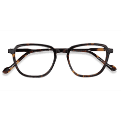 Unisex s square Tortoise Acetate, Metal Prescription eyeglasses - Eyebuydirect s The Fan